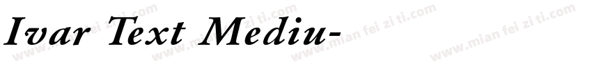Ivar Text Mediu字体转换